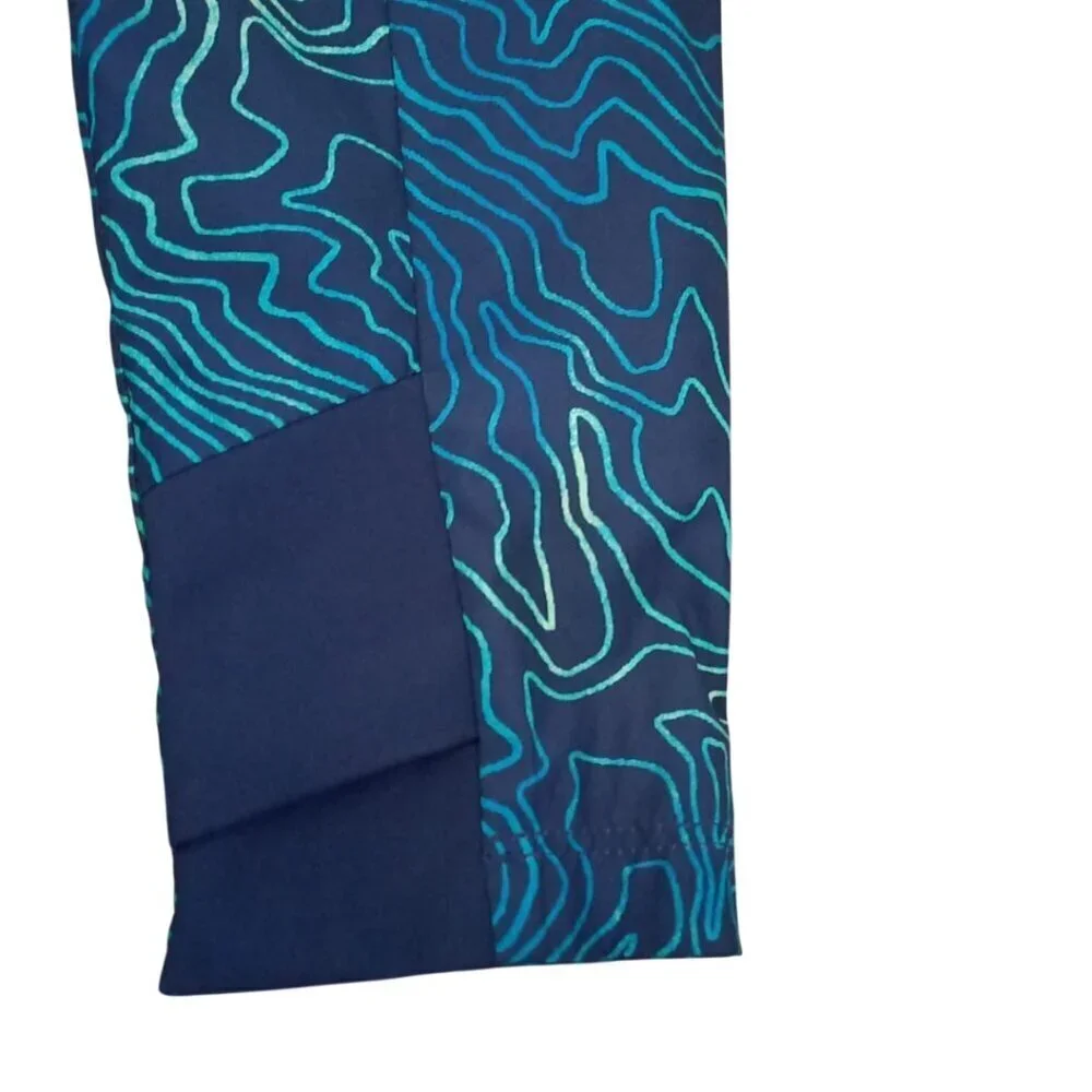 All in Motion Kids Blue Geometric Hooded Windbreaker – Size L (10/12)